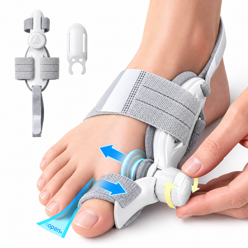 Bunion Corrector with Double-Action Relief – Adjustable Toe Straightener for Men & Women