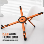 🔥3‑in‑1 Foldable Aluminum Stand for Phone, Tablet & Laptop, Multi‑Angle Adjustable