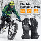 Rechargeable Heated Gloves – 3-Heat Levels Touchscreen Winter Gloves for Outdoor Sports