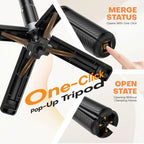 4-in-1 Selfie Stick Tripod with Wireless Remote & MagSafe Ring — Use Anytime, Anywhere