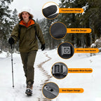 Rechargeable Heated Gloves – 3-Heat Levels Touchscreen Winter Gloves for Outdoor Sports