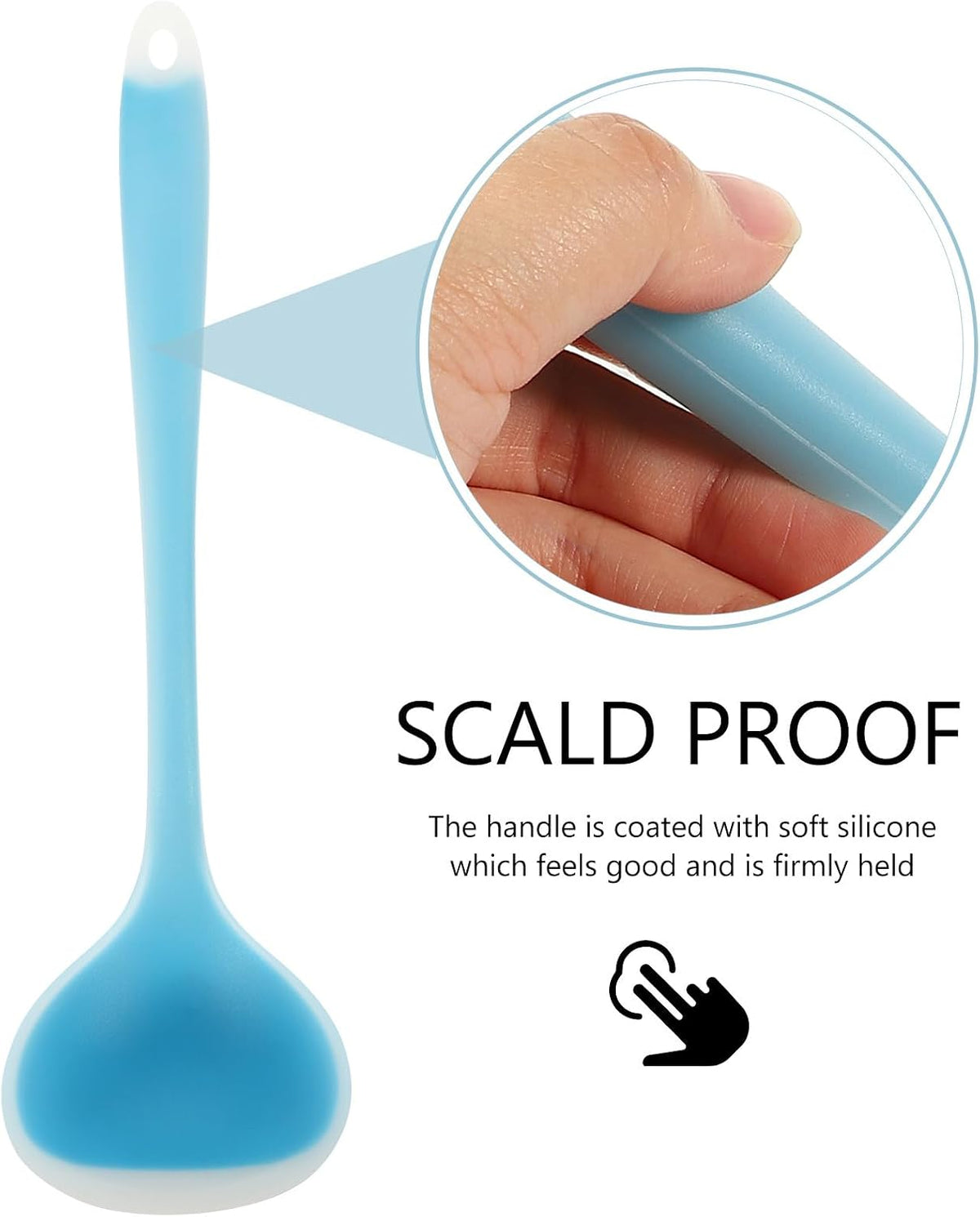 Silicone Soup Ladle Spoon — Food-Grade, Heat-Resistant & Non-Stick | Perfect for Soup, Sauce & Baking