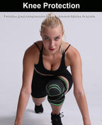 Compression Knee Brace with Double Anti-Slip Straps