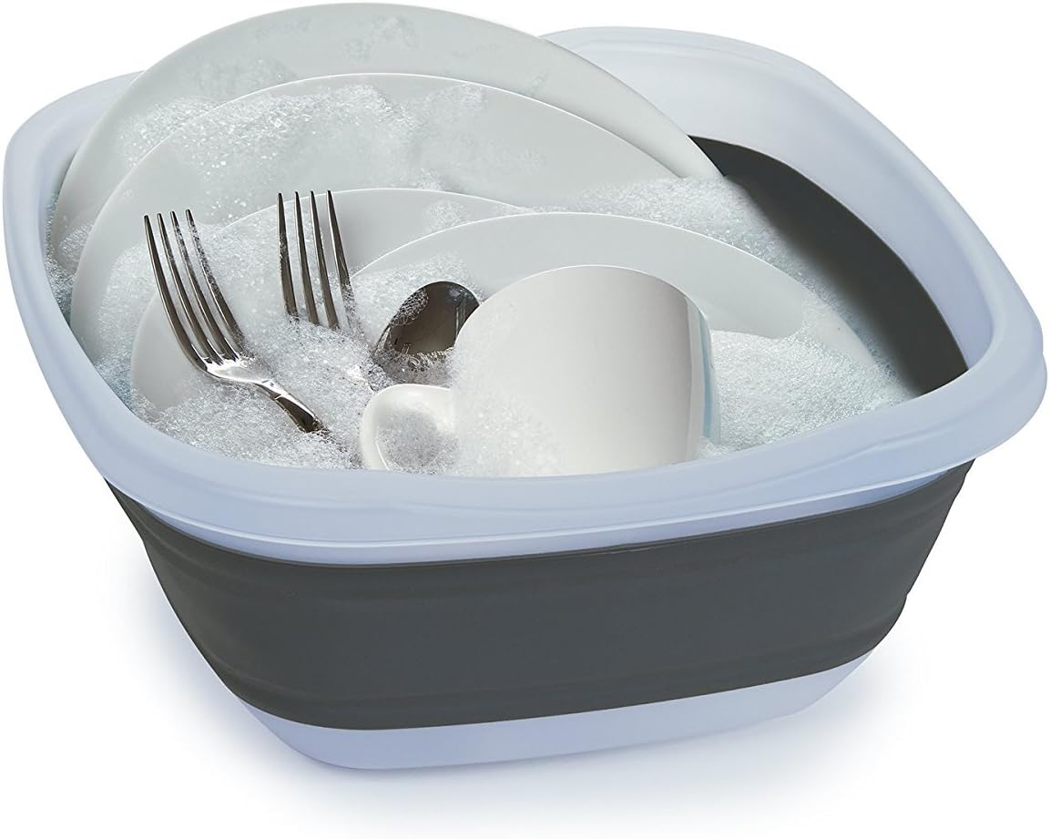 Collapsible Silicone Basin Set of 3 – Space-Saving Foldable Wash Tubs