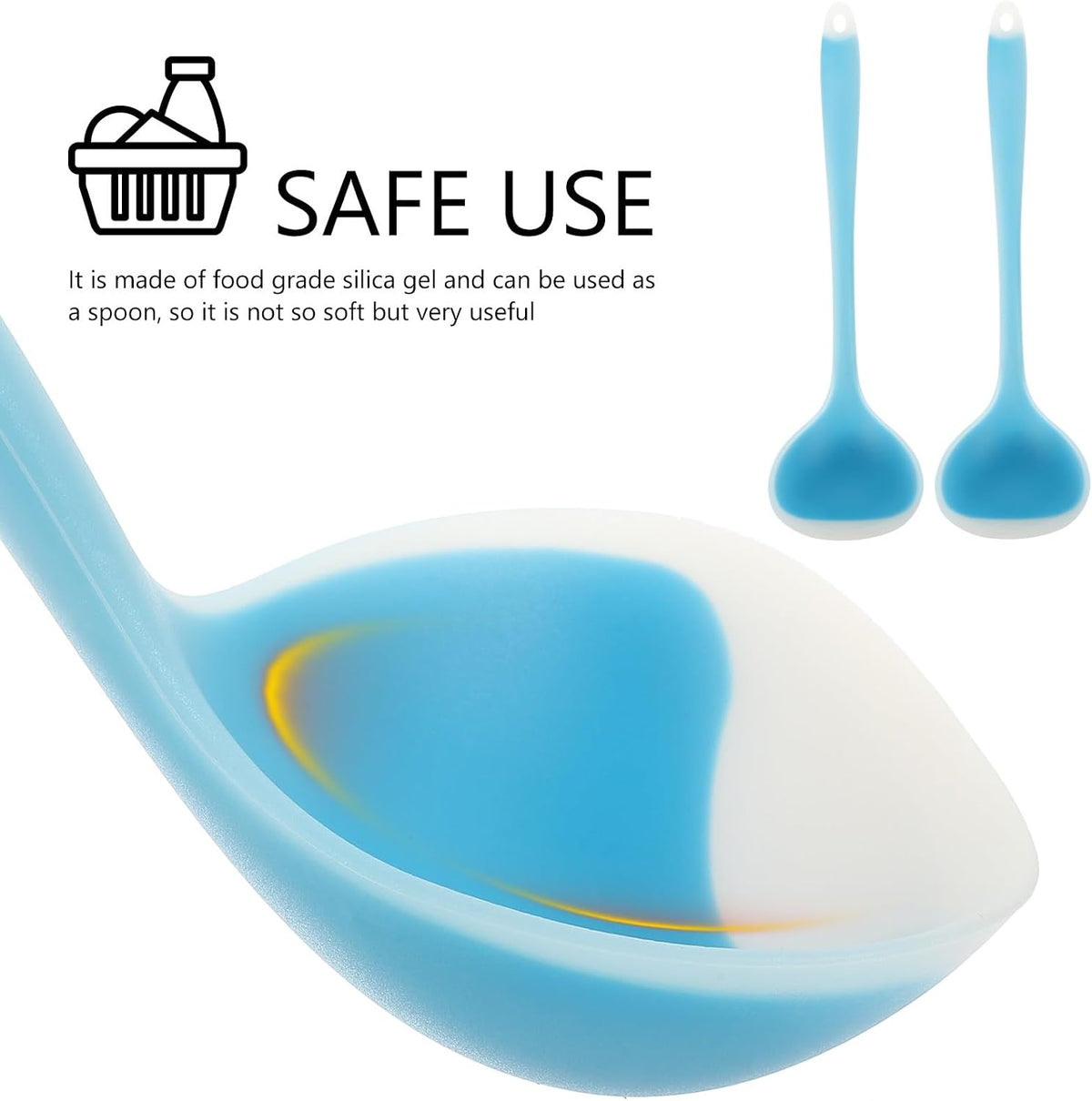 Silicone Soup Ladle Spoon — Food-Grade, Heat-Resistant & Non-Stick | Perfect for Soup, Sauce & Baking