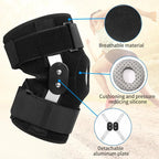 Hinged Knee Brace Support – Adjustable Open Patella Stabilizer for Pain Relief & Sports