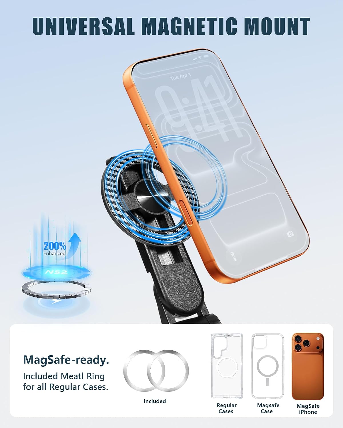 4-in-1 Magnetic Selfie Stick Tripod with Bluetooth Remote – 360° Rotation, Foldable & Pocket-Sized