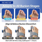 Bunion Corrector with Double-Action Relief – Adjustable Toe Straightener for Men & Women
