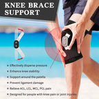 Hinged Knee Brace Support – Adjustable Open Patella Stabilizer for Pain Relief & Sports