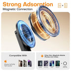 4-in-1 Selfie Stick Tripod with Wireless Remote & MagSafe Ring — Use Anytime, Anywhere