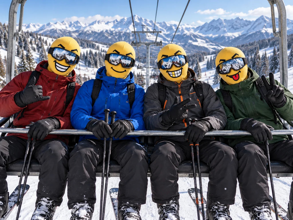 Emoji Ski Mask Balaclava — Funny Face Snowboard Hood