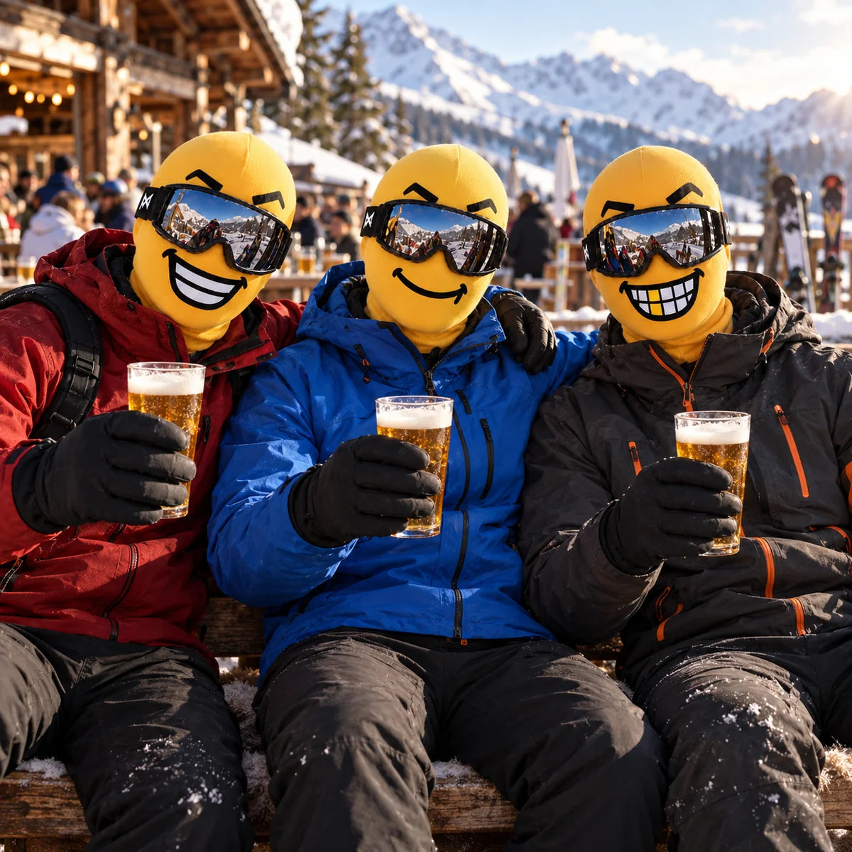 Emoji Ski Mask Balaclava — Funny Face Snowboard Hood