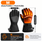 Rechargeable Heated Gloves – 3-Heat Levels Touchscreen Winter Gloves for Outdoor Sports