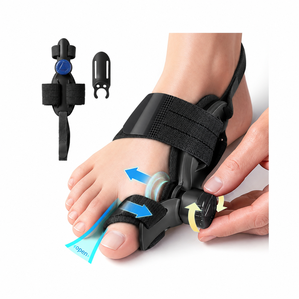 Bunion Corrector with Double-Action Relief – Adjustable Toe Straightener for Men & Women