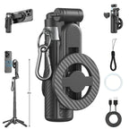 4-in-1 Selfie Stick Tripod with Wireless Remote & MagSafe Ring — Use Anytime, Anywhere